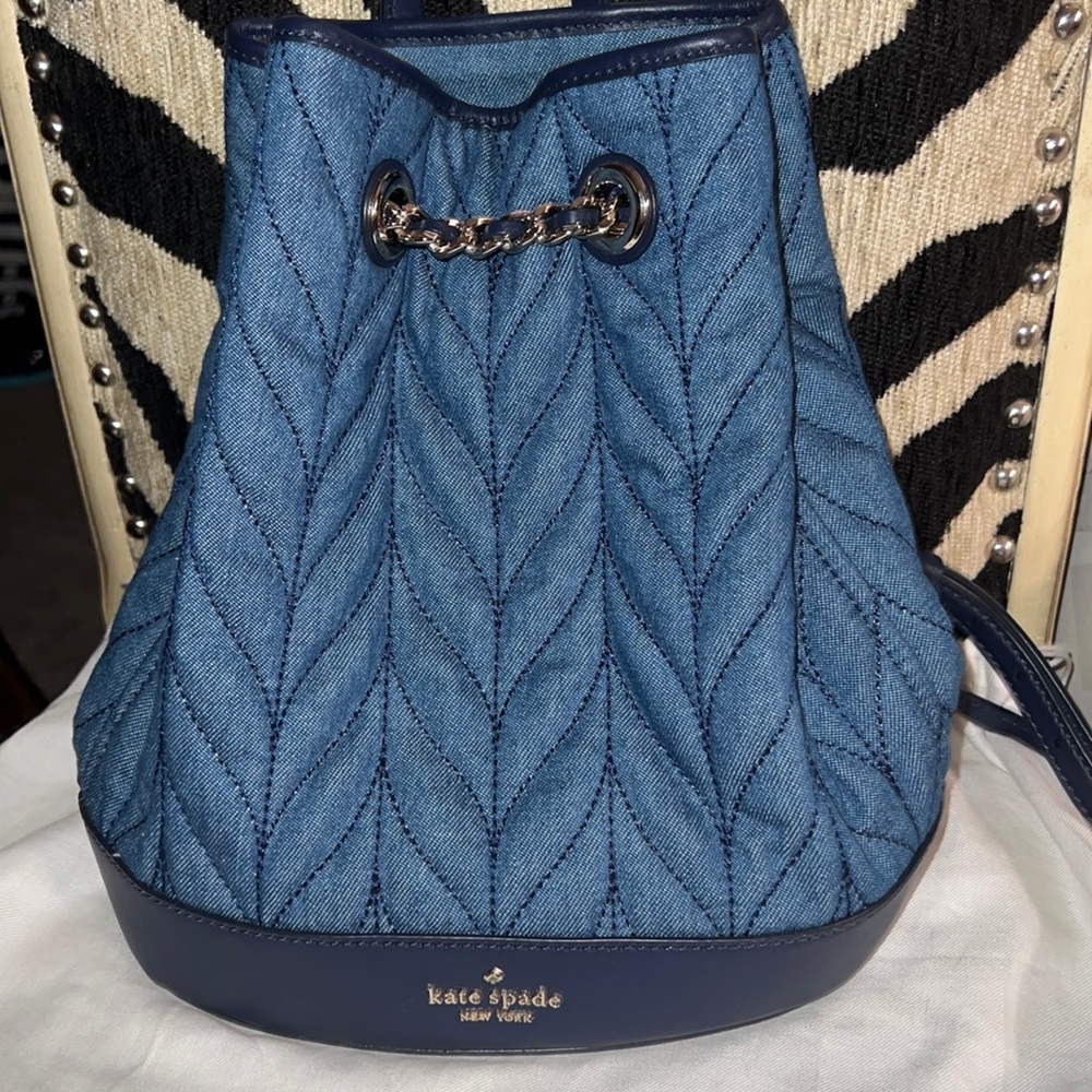 Kate Spade Denim Chain Backpack
